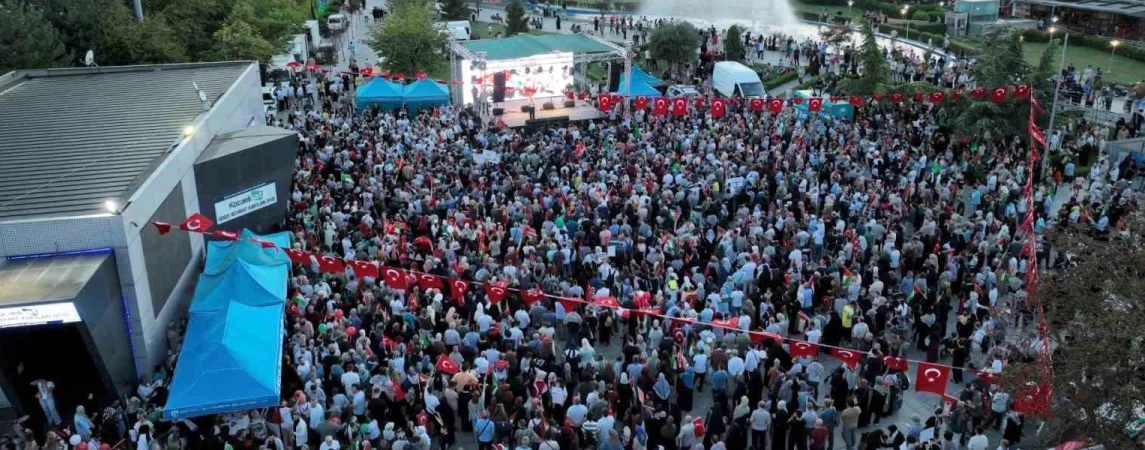 Tens of Thousands Participate in Kocaeli Palestine Convoy and Gebze Rally to Honor Ismail Haniyeh and Protest Genocide in Gaza